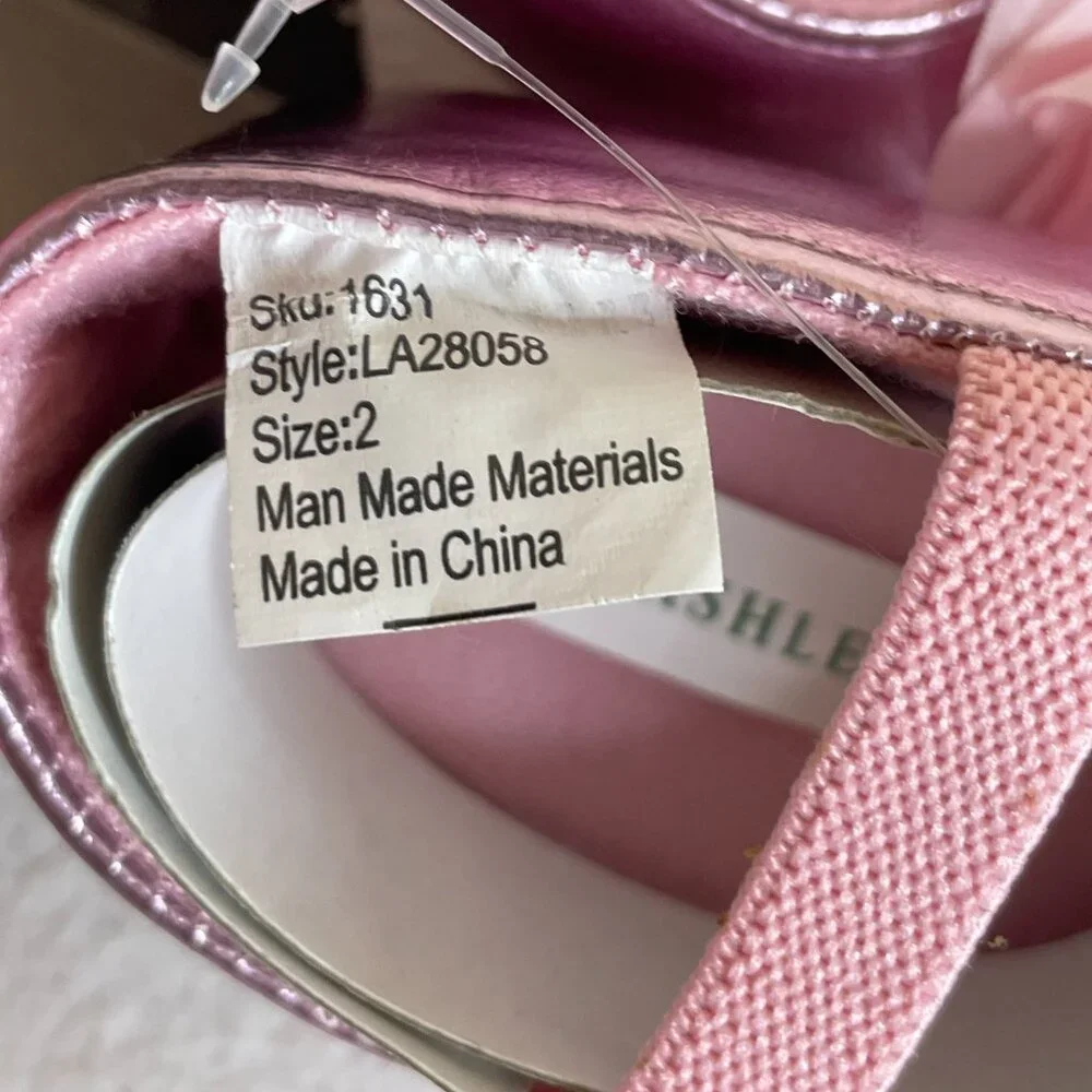 Laura Ashley Pink Baby Ballet Shoes Size 2